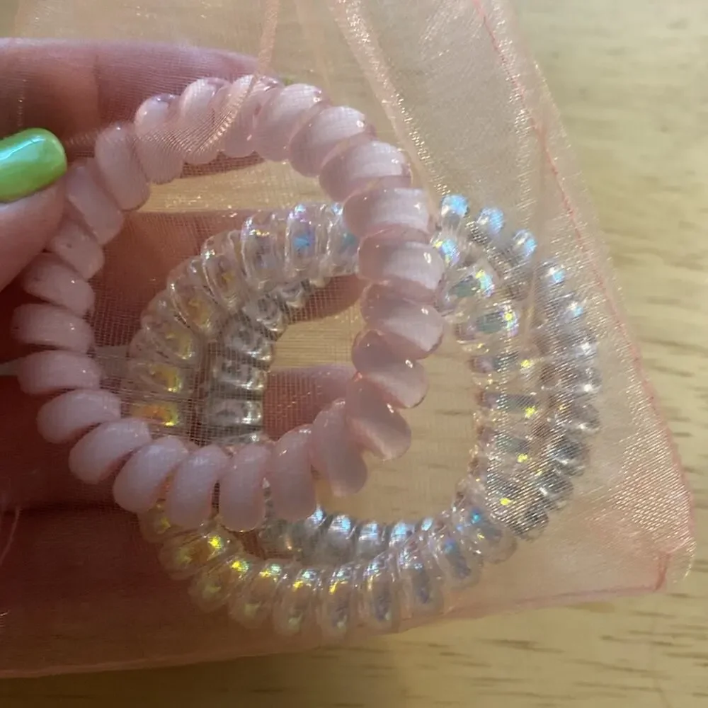 Colorful Spiral Hair Ties Set